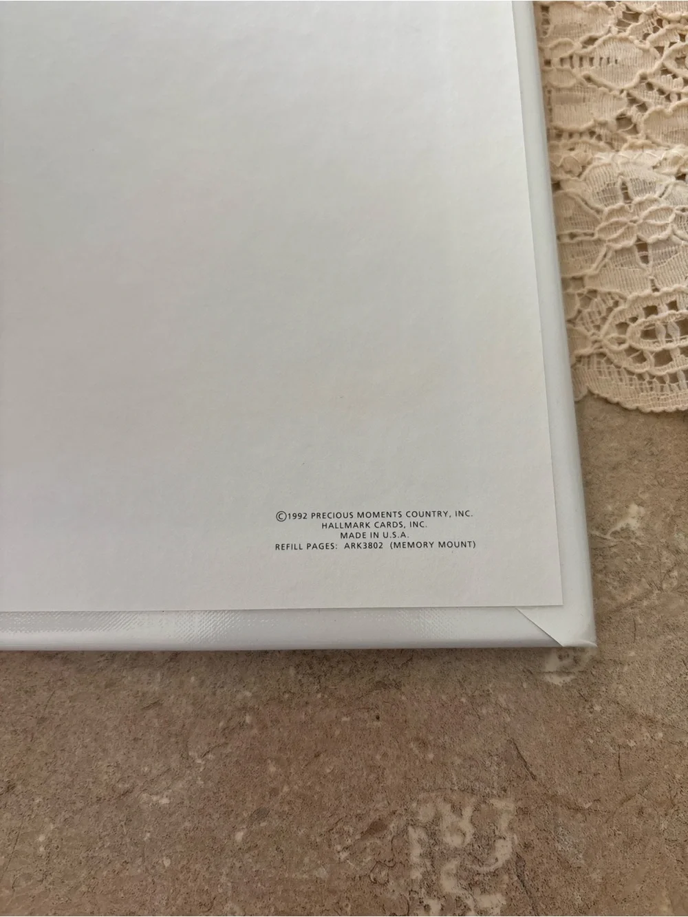 Vintage 1992 Precious Moments UNUSED Wedding Album Book
